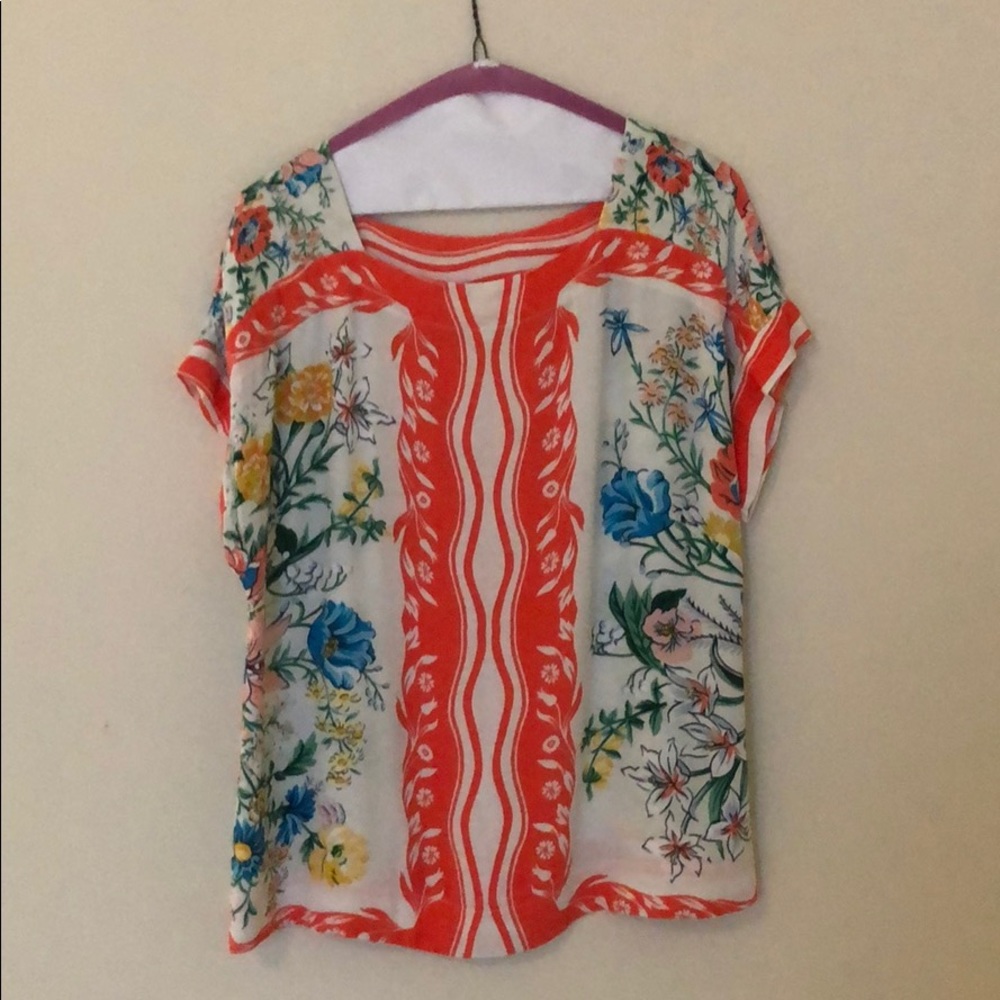 Anthropologie multi-colored top